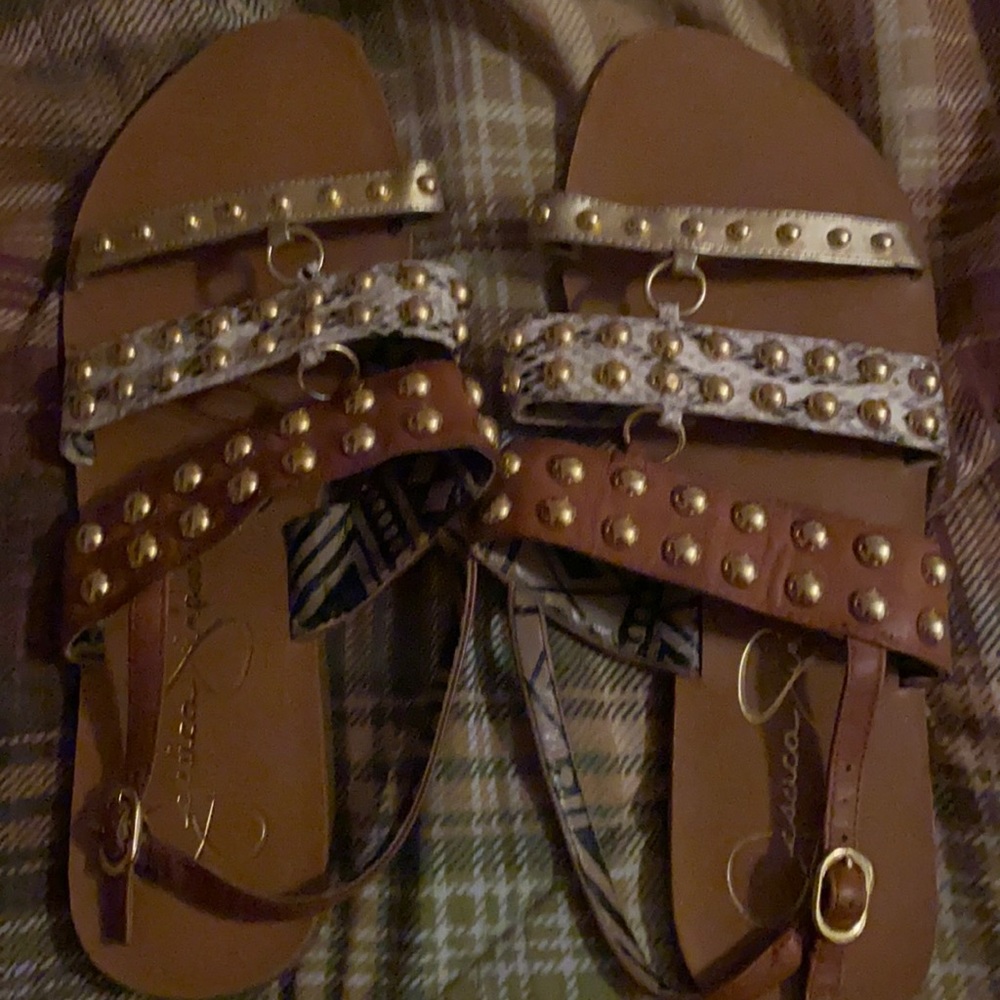 Jessica Simpson sandals size 8 1/2 good condition